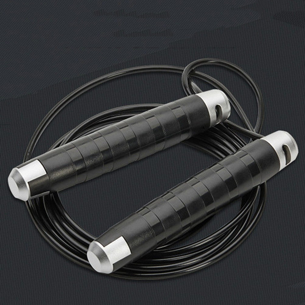 Black Steel Cable Jump Rope Be - Jump Rope Speed Bearing 评论和价格