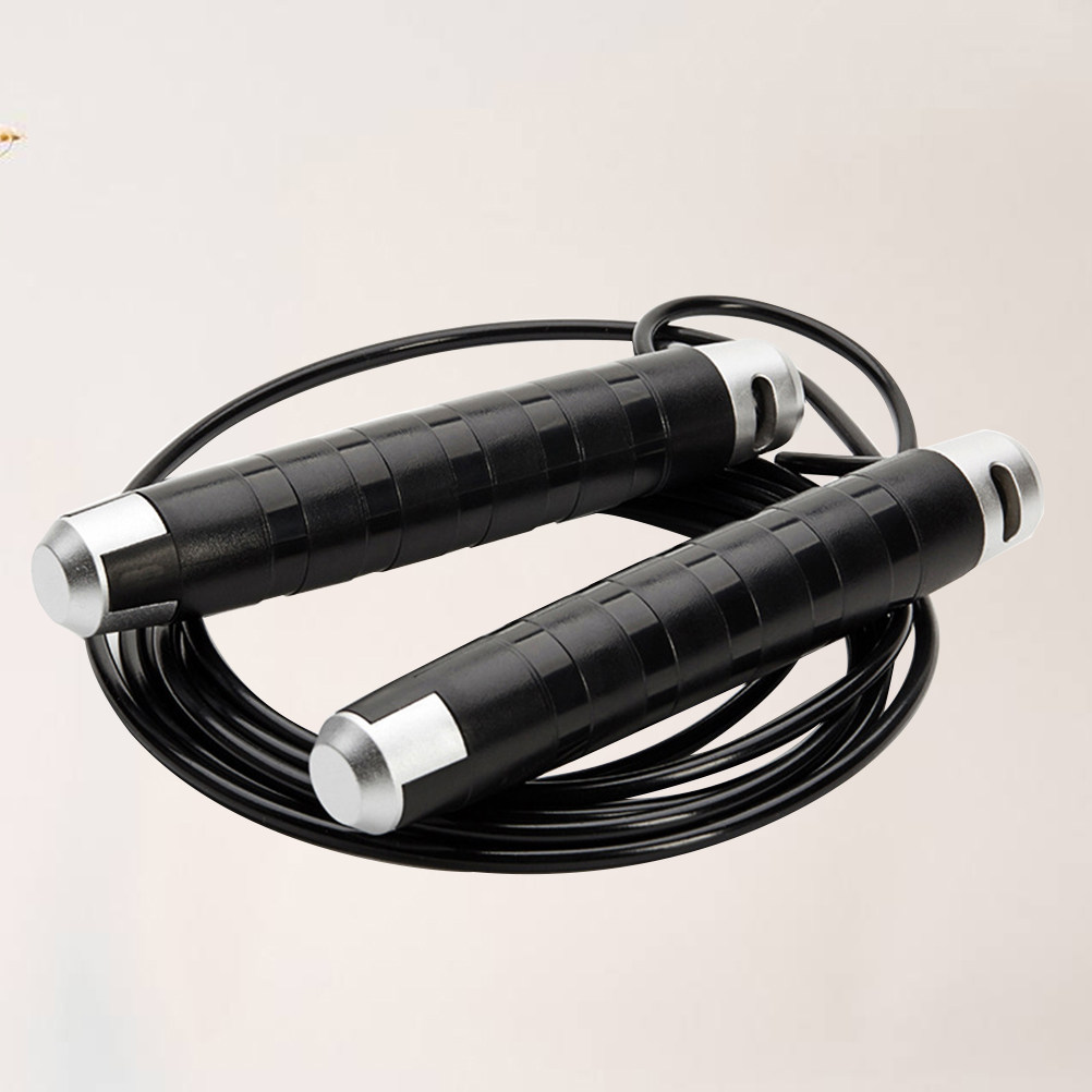 Black Steel Cable Jump Rope Be - Jump Rope Speed Bearing 评论和价格