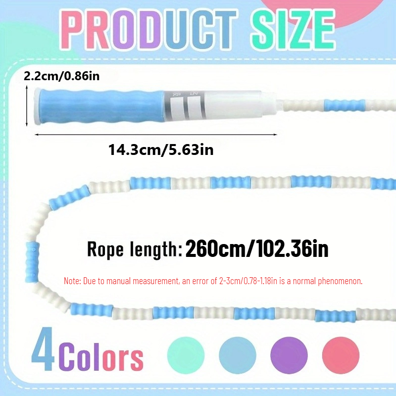 Bamboo Joint Soft Bead Skippin - Skipping Rope Pvc 评论和价格