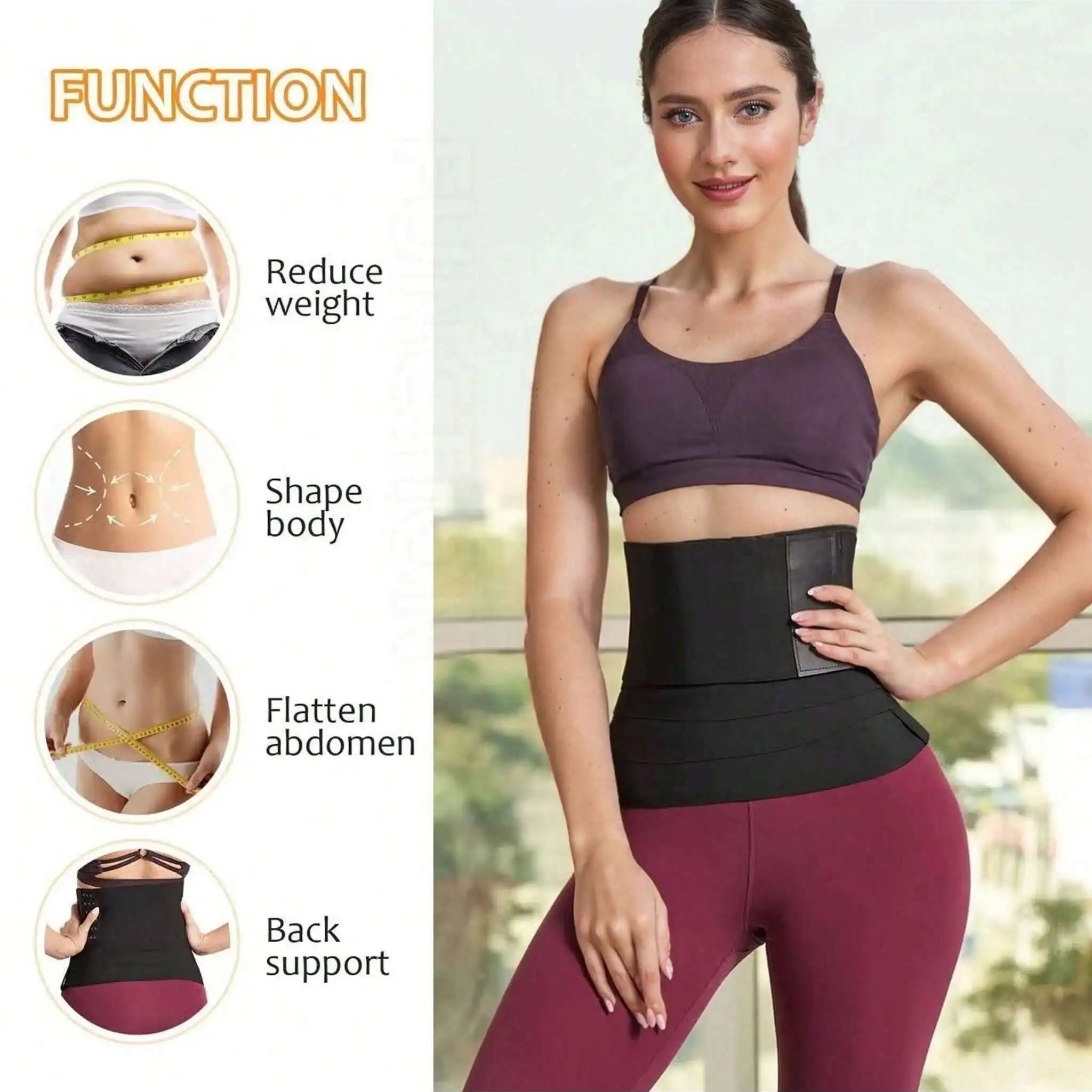 Women Waist Bandage Wrap Trimm - Pull Up Assist Band 评论和价格