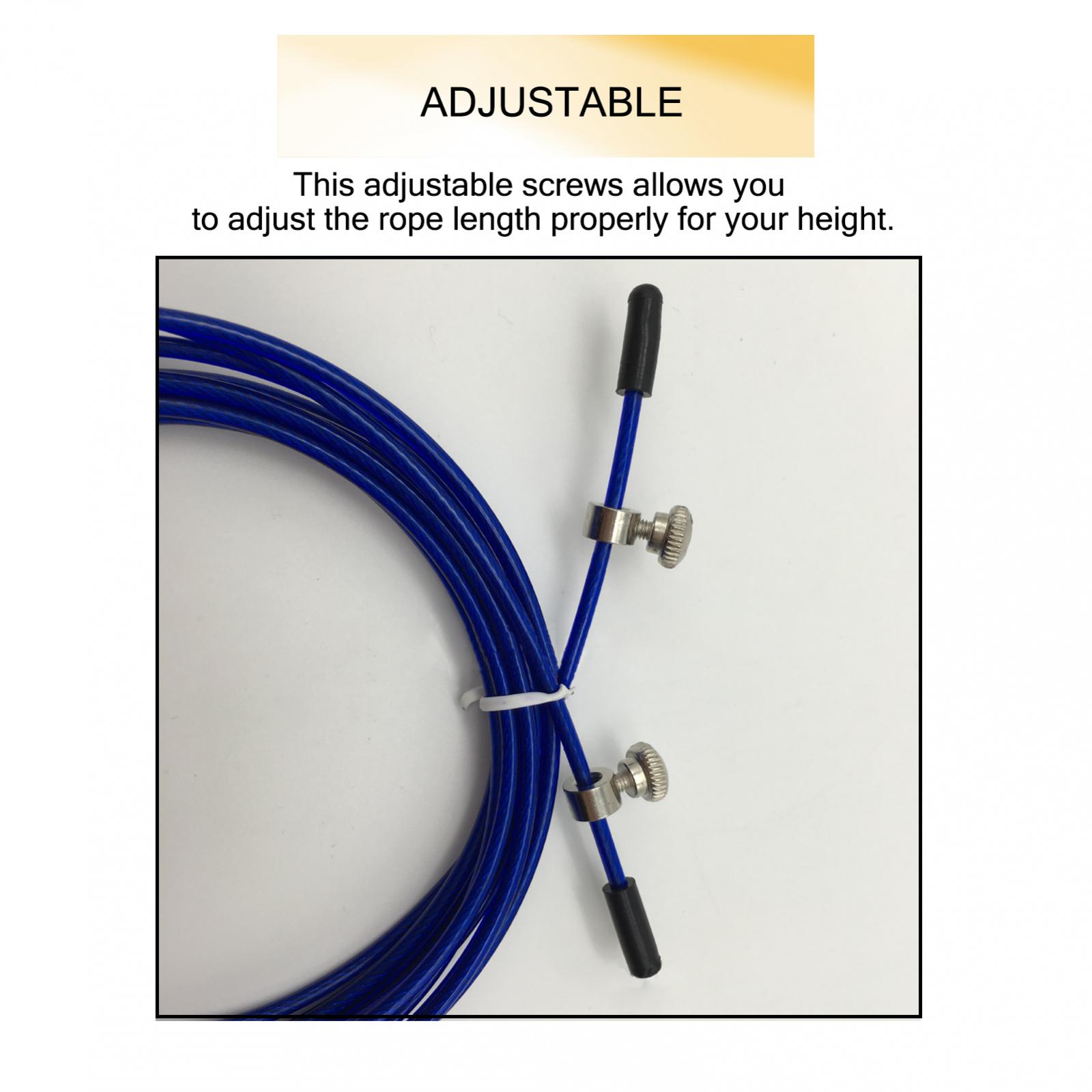 5 Sets Adjustable Steel PVC Sp - Skipping Rope Pvc 评论和价格