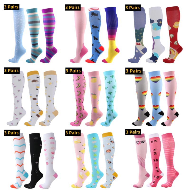 3Pairs/Lot Compression Socks M - Crossfit Youtube 评论和价格
